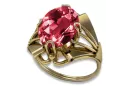 Ring Vintage Schmuck Rubinrot 14 Karat Gelbgold vrc015y